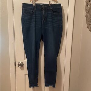 LOFT Dark Blue Ankle Jeans